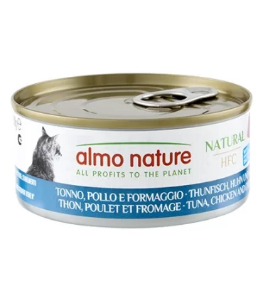 Almo nature HFC natural gatto Adult tonno pollo e formaggio 150 gr