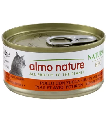 Almo nature hfc natural gatto adult pollo con zucca 70 gr