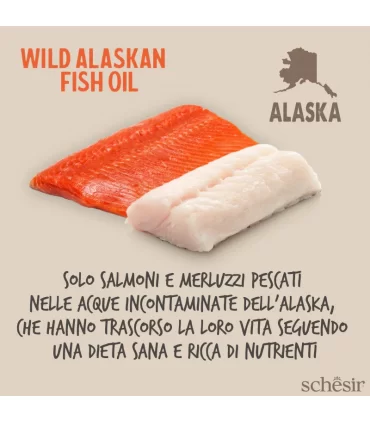 Schesir Wild Alaskan Fish Oil Omega 3 Plus 500 ml