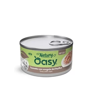 Oasy Wet Cat Natury Soft Jelly TONNETTO CON VONGOLE Lattina 85 gr