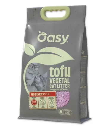 Oasy Lettiera Vegetale TOFU RED BERRIES 6 Lt