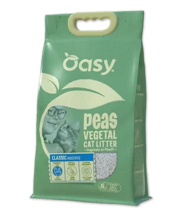 Oasy Lettiera Vegetale PISELLI CLASSIC UNSCENTED 10 Lt