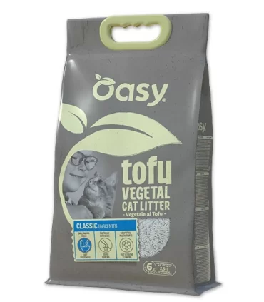Oasy Lettiera Vegetale TOFU CLASSIC UNSCENTED 10 Lt
