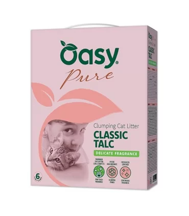 Oasy Lettiera Minerale Pure CLASSIC TALC 10 Lt