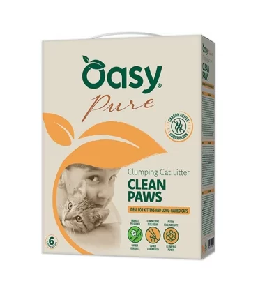 Oasy Lettiera Minerale Pure CLEAN PAWS 10 Lt