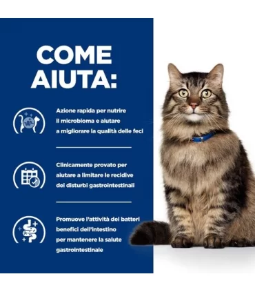 Hill's Prescription Diet Gatto Gastrointestinal biome digestive fibre care pollo 12 buste 85 gr