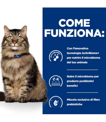Hill's Prescription Diet Gatto Gastrointestinal biome digestive fibre care pollo 12 buste 85 gr