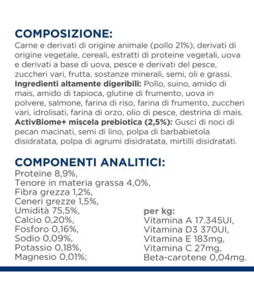 Hill's Prescription Diet Gatto Gastrointestinal biome digestive fibre care pollo 12 buste 85 gr