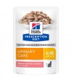 Hill's Prescription Diet gatto c/d urinary care multicare 12 buste 85 gr salmone