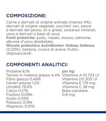 Hill's Prescription Diet Gatto kidney care k/d 12 buste 85 gr manzo