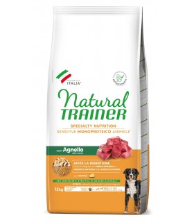 Natural Trainer specialty nutrition cane medium & maxi adult agnello 12 kg