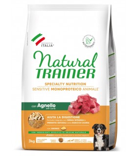 Natural Trainer specialty nutrition cane medium & maxi adult agnello 3 kg