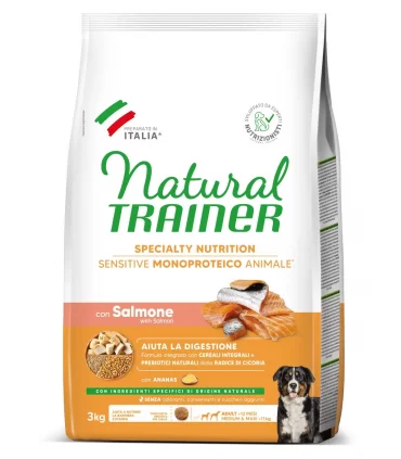 Natural Trainer specialty nutrition cane medium & maxi adult salmone 3 kg