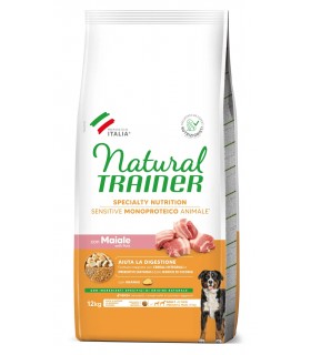 Natural Trainer specialty nutrition cane medium & maxi adult maiale 12 kg
