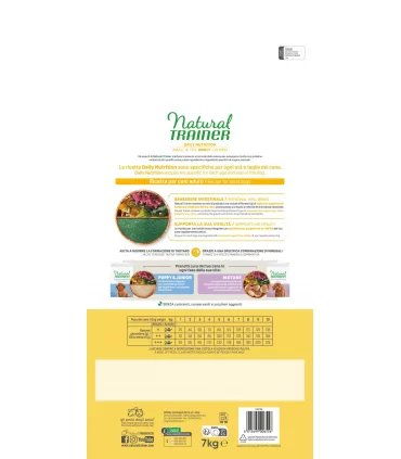 Natural Trainer daily nutrition cane small&toy adult pollo 7 kg