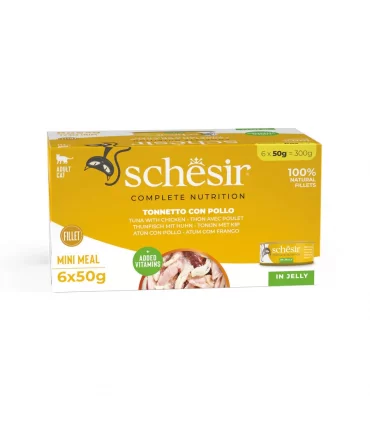 Schesir gatto tonnetto con pollo multipack 6 x 50 gr