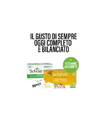 Schesir gatto tonnetto con pollo multipack 6 x 50 gr