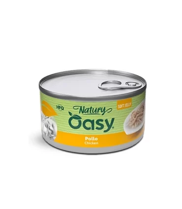 Oasy Wet Cat Natury Soft Jelly POLLO Lattina 150 gr