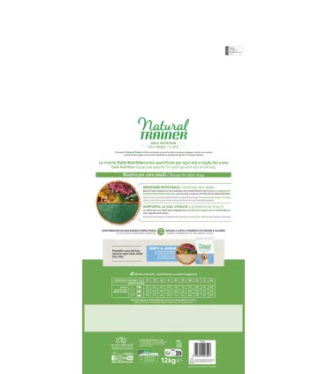 Natural Trainer daily nutrition cane Maxi adult prosciutto crudo 12 kg