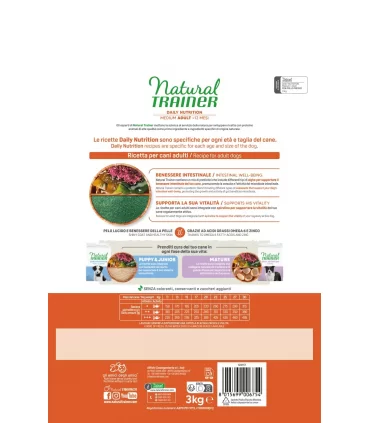 Natural Trainer daily nutrition cane Medium adult pollo fresco 3 kg