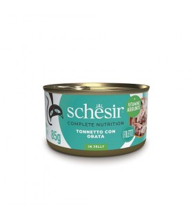 Schesir gatto gelatina tonnetto con spigola 85 gr