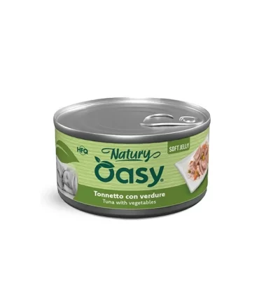 Oasy Wet dog Natury Soft Jelly TONNETTO CON VERDURE Lattina 150 gr