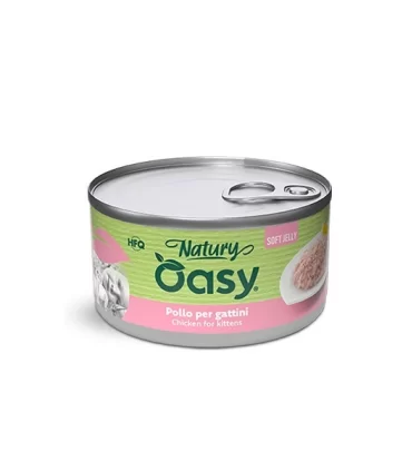 Oasy Wet Cat Natury Soft Jelly POLLO PER GATTINI Lattina 150 gr