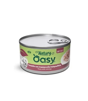Oasy Wet Cat Natury Soft Jelly TONNETTO CON MAZZANCOLLE Lattina 150 gr