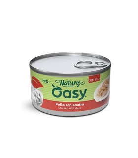 Oasy Wet Cat Natury Soft Jelly POLLO CON ANATRA Lattina 85 gr