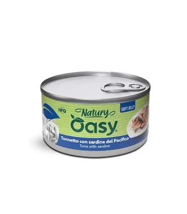 Oasy Wet Cat Natury Soft Jelly TONNETTO CON SARDINE Lattina 150 gr