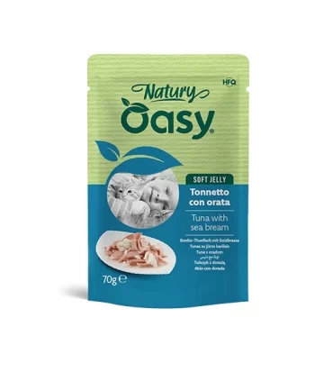 Oasy Wet Cat Natury Soft Jelly TONNETTO CON ORATA bustina 70 gr