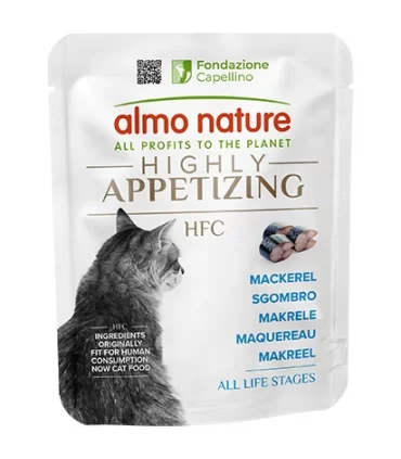 Almo nature hfc gatto highly appetizing sgombro bustina 50 gr