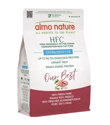 Almo nature hfc our best gatto adult sterilizzato maiale 300 gr