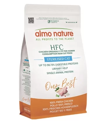 Almo nature hfc our best gatto adult sterilizzato pollo 1,2 kg