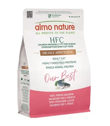 Almo nature hfc our best gatto adult highly appetizing salmone 300 gr