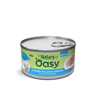 Oasy Wet Cat Natury Soft Jelly TONNETTO CON PESCE OCEANICO Lattina 150 gr