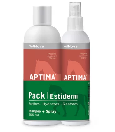 VetNova aptima estiderm pack shampoo spray 355 ml 236 ml