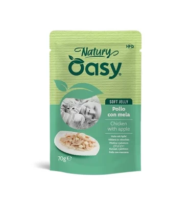 Oasy Wet Cat Natury Soft Jelly POLLO CON MELA bustina 70 gr
