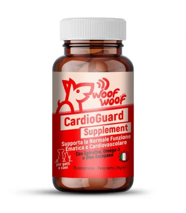 Woof Woof Wellness CardioGuard Supplemente Cane Gatto 75 Compresse