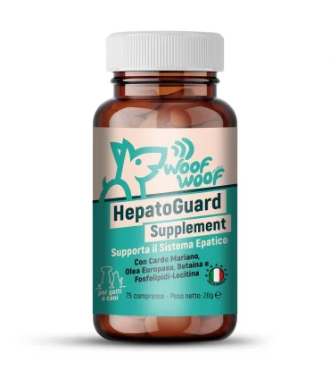Woof Woof Wellness HepatoGuard Supplement Cane Gatto 75 Compresse