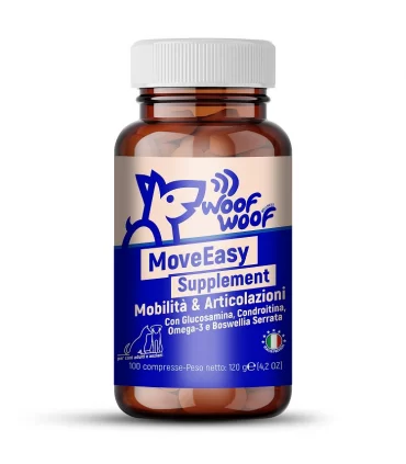 Woof Woof Wellness MoveEasy Supplement Cane Adult e Mature 100 Compresse