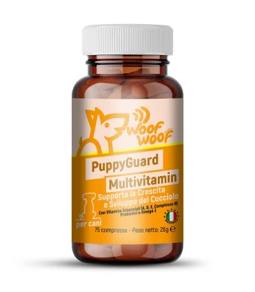 Woof Woof Wellness PuppyGuard Multivitamin Cane Puppy 75 Compresse