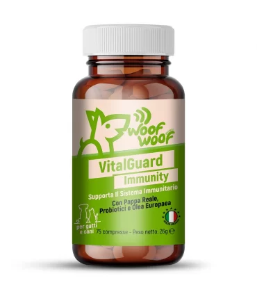 Woof Woof Wellness VitalGuard Immunity Cane Gatto 75 Compresse
