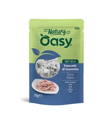 Oasy Wet Cat Natury Soft Jelly TRANCETTI DI TONNETTO bustina 70 gr