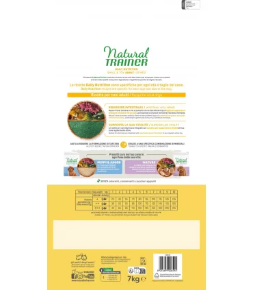 Natural Trainer daily nutrition cane small&toy adult manzo 7 kg