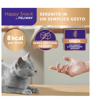 Feliway happy snack salmone 6 stick 15 gr