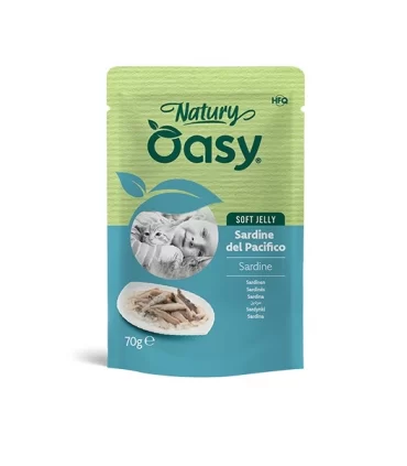 Oasy Wet Cat Natury Soft Jelly SARDINE DEL PACIFICO bustina 70 gr