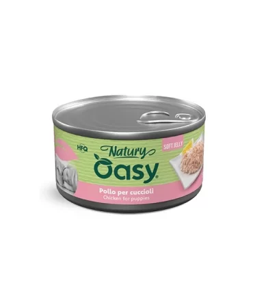 Oasy Wet Dog Natury Soft Jelly POLLO PER CUCCIOLI Lattina 150 gr