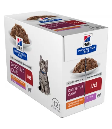 Hill's Prescription Diet kitten digestive care i/d con pollo 12 buste 85 gr