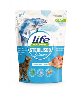 Life cat sterilized con salmone fresco 800 gr